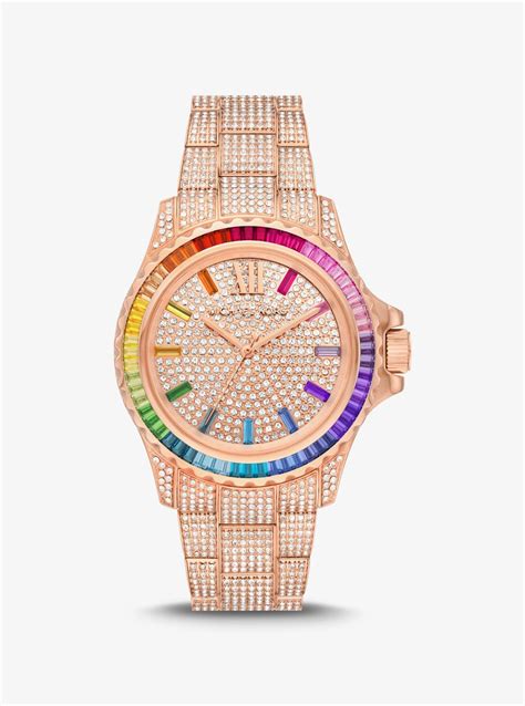 michael kors rainbow ladies watch|macy's Michael Kors Watch.